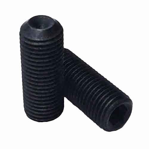 SSSF01014 #10-32 x 1/4" Socket Set Screw, Cup Point, Fine, Alloy, Black Oxide
